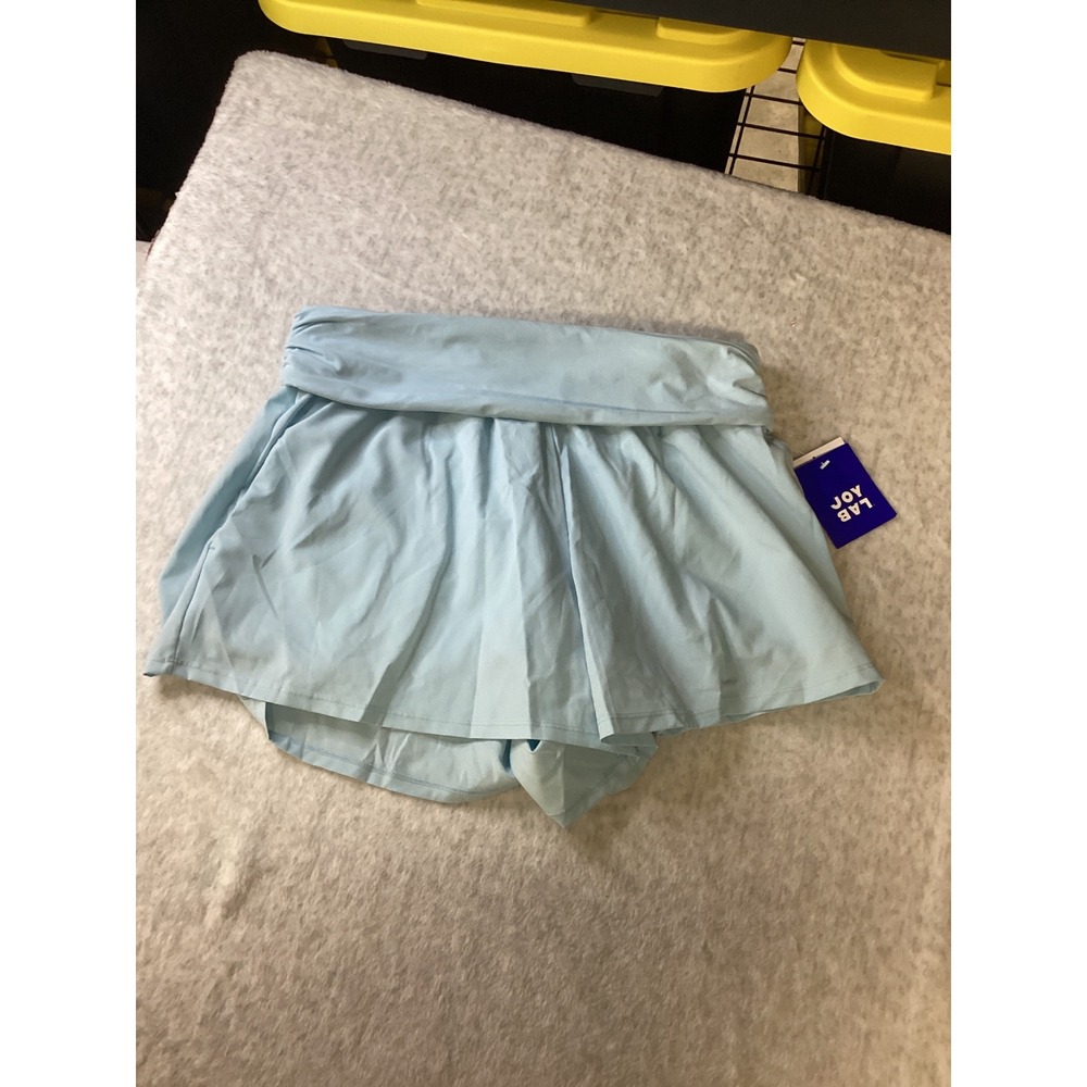 JoyLab Womens Mid-Rise Built-In Shorts Skort Cool Blue M 309 01 2930